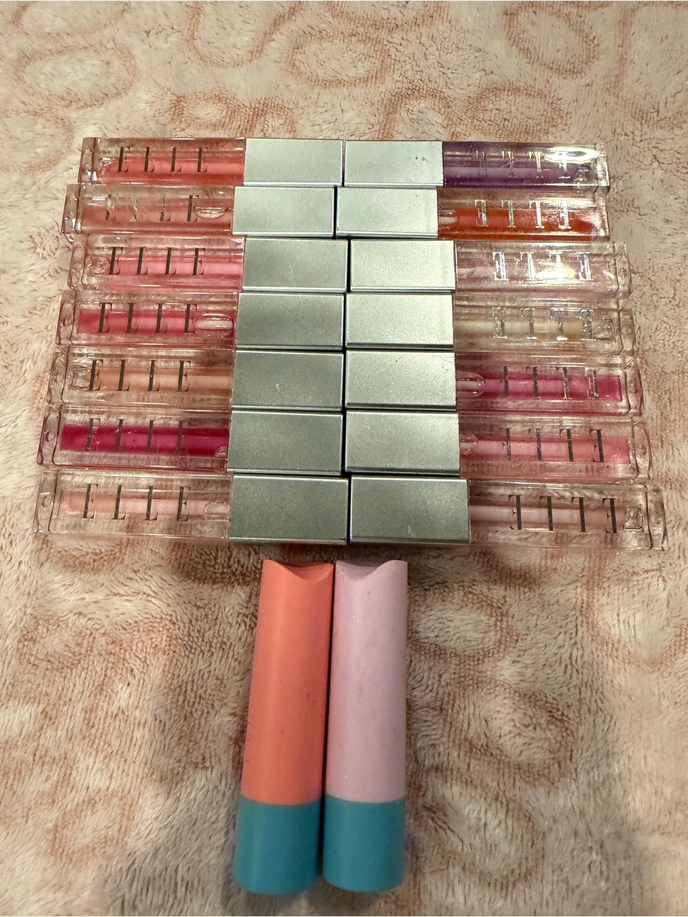 Elle Lip Gloss Set - Pink and Peach Shades